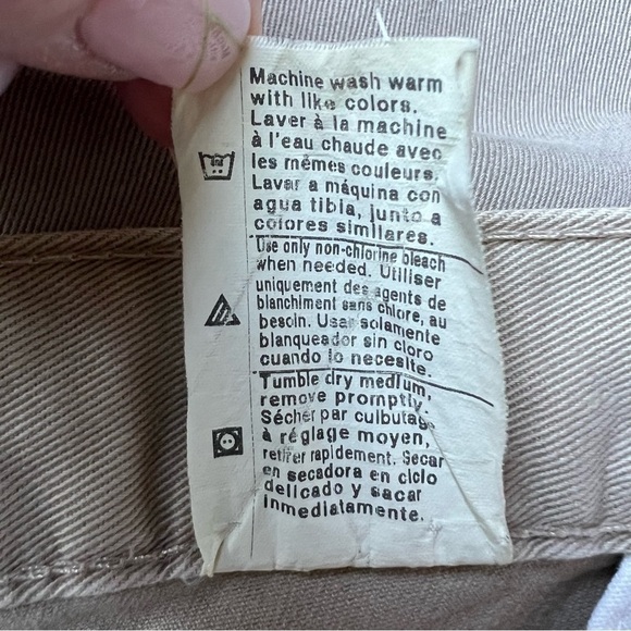 Carhartt Men’s Pleated Twill Khaki Work Pants B132KHI Beige, Size 40x34 - Picture 10 of 13